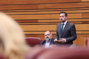 Diego Moreno en un instante de su intervención