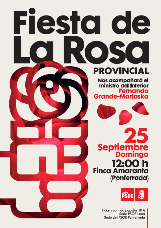 Cartel Fiesta de la rosa