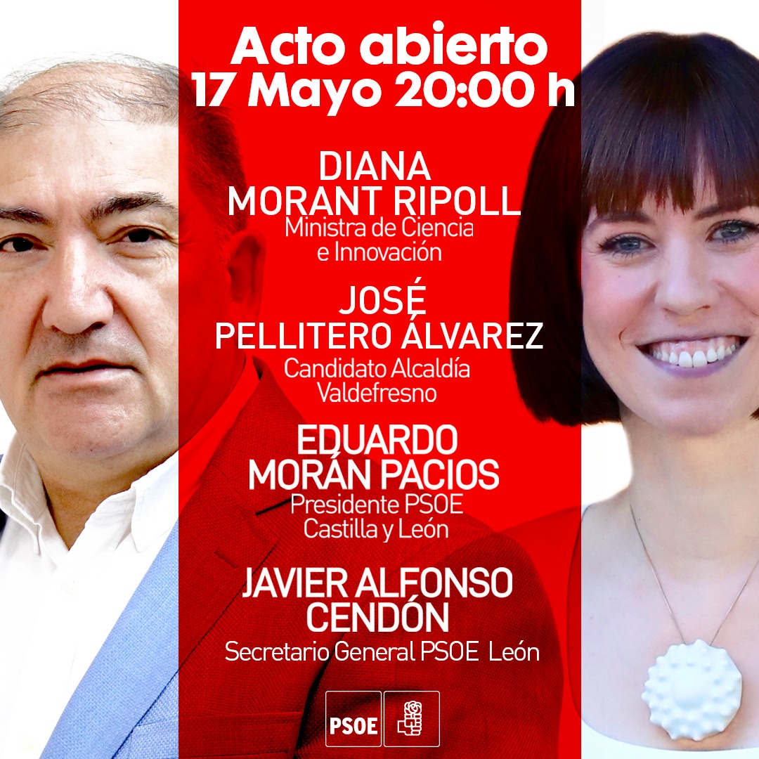 La ministra de Ciencia respalda la candidatura del PSOE de Valdefresno